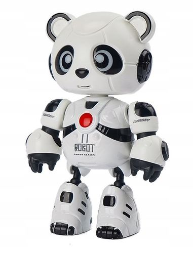 INTERAKTYWNY ROBOT PANDA MÓWI POWTARZA GRA ŚWIECI ZABAWKA DLA DZIECI na Arena.pl
