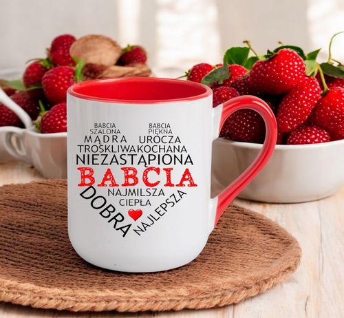 KUBEK Z NADRUKIEM PREZENT DZIEŃ BABCI URODZINY BABCIA IMIENINY na Arena.pl