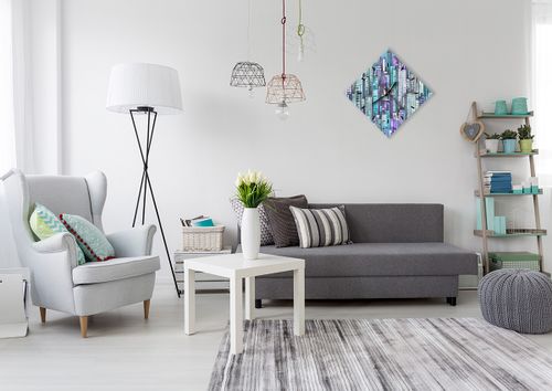 Zegar Ścienny - Drapacze Chmur - 40X40 Cm - C3Ad40X40-3857 na Arena.pl