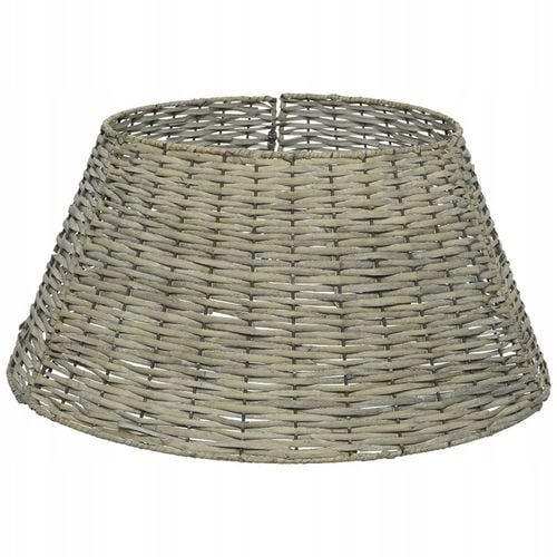 Szara Osłonka Wiklinowa na Stojak Choinkowy pod Choinkę BOHO fi 70 cm na Arena.pl