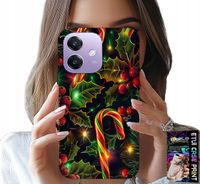 ETUI DO OPPO A40 / A40M - LASKA CUKROWA, JEMIOŁA, CHOINKA + SZKŁO