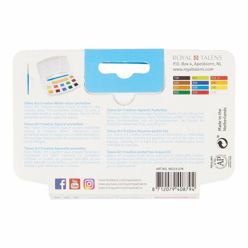 Zestaw Farb Akwarelowych Talens Art Creation POCKET BOX na Arena.pl