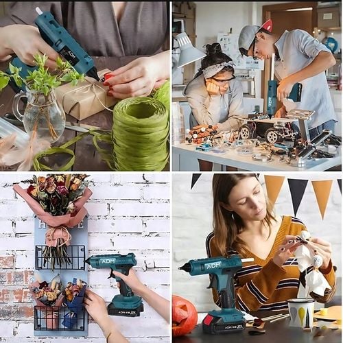 Pistolet do kleju na gorąco ADM bezprzewodowy 21V 2x akumulator 12 na Arena.pl