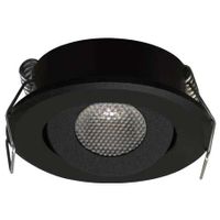 Sufitowa LAMPA podtynkowa MATI LED C 03737 Ideus metalowa OPRAWA okrągła LED 1,5W 4000K oczko wpuszczane czarne