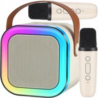 2× MIKROFON GŁOŚNIK BEZPRZEWODOWY ZESTAW KARAOKE BLUETOOTH DLA DZIECI