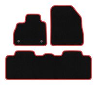 Dywaniki welurowe CARLUX-RED Renault Espace V 2015- czarne/czerwone