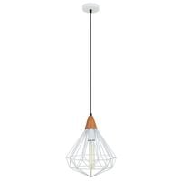 Industrialna LAMPA wisząca MAELLE WHITE MDM-2591/1S WH Italux druciana OPRAWA metalowa ZWIS drut biały