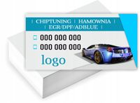 Wizytówki firmowe PROJEKT GRATIS 100 sztuk HYPTUNING HAMOWNIA EGR/DPF