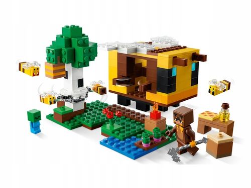 LEGO Minecraft Pszczeli ul 21241 + Plaża zółwi 30432 na Arena.pl