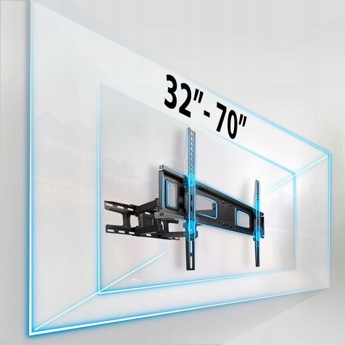 UCHWYT DO TELEWIZORA UNIWERSALNY ŚCIENNY NA TV wieszak obrotowy 32-70 na Arena.pl