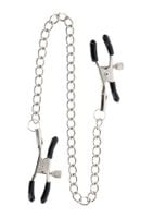 adjustable clamps with chain silver