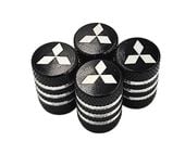 MITSUBISHI nakrętki na wentyle ALUMINIOWE kapturki wentylki 4szt.