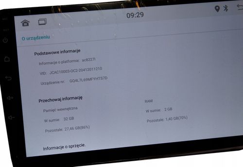 Radio dotykowe 9cali samochodowe 2/32gb USB GPS WiFi Bluetooth Android Auto na Arena.pl