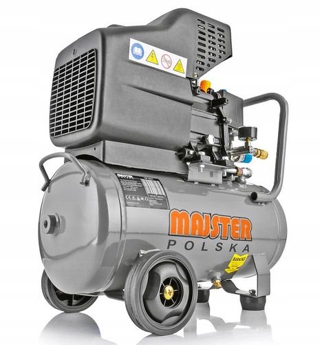 KOMPRESOR OLEJOWY SPRĘŻARKA POWIETRZA TŁOKOWA 8 BAR 24L MOCNY WYDAJNY na Arena.pl