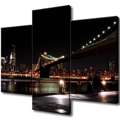 Obraz Płótno 90X70 Brooklyn Bridge - Mith17 na Arena.pl