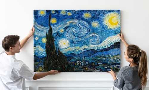 Obraz na płótnie Van Gogh starry night 80x120 cm na Arena.pl