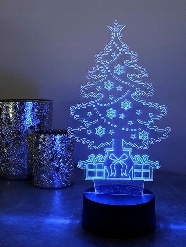 OZDOBA ŚWIĄTECZNA CHOINKA 3D LED KOLORY RGB PILOT na Arena.pl