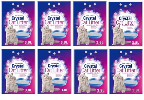 Żwirek silikonowy dla kota 8 x 3.8L bezzapachowy na Arena.pl