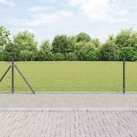 Słupek ogrodzeniowy. Szary 50 x 0,6 m (siatka 25 x 25 mm)