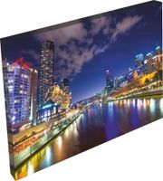 OBRAZ na płótnie nowoczesne MIASTO nocą 120x80