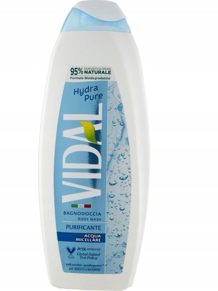 Vidal Żel Do Mycia Ciała 600 Ml Hydra Pure zdjęcie 2