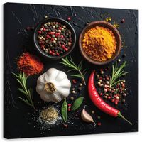 Obraz do kuchni restauracji baru jadalni, Przyprawy Jedzenie