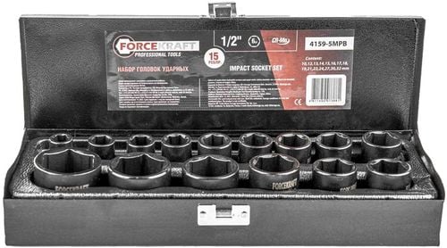 NASADKI UDAROWE ZESTAW NASADEK UDAROWYCH W KASETCE 15 ELEMENTÓW 1/2'' na Arena.pl