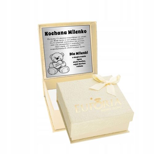 Srebrna bransoletka 925 Aniołek Koniczynka Grawer na Arena.pl