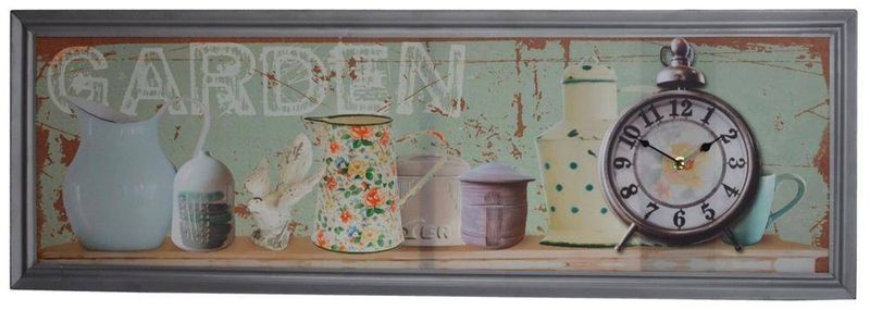 Obraz - zegar podłużny "garden" zdjęcie 1