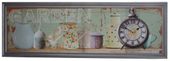 Obraz - zegar podłużny "garden"