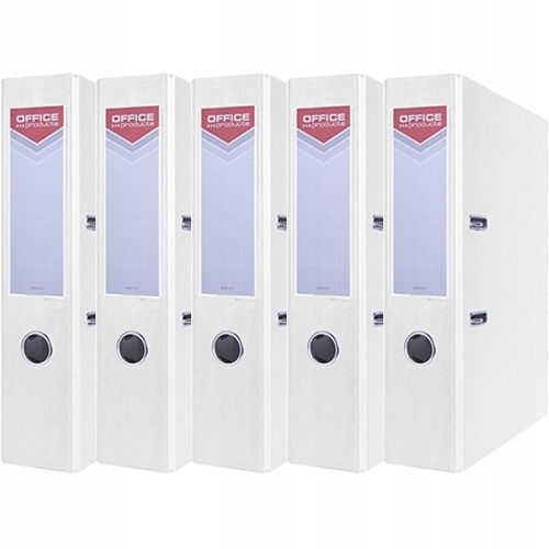 SEGREGATOR A4/75mm OFFICE PRODUCTS Z DŹWIGNIĄ PP BIAŁY 5 SZTUK na Arena.pl