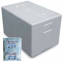 Pojemnik styropianowy 44 litry z wkładem chłodzącym na Arena.pl