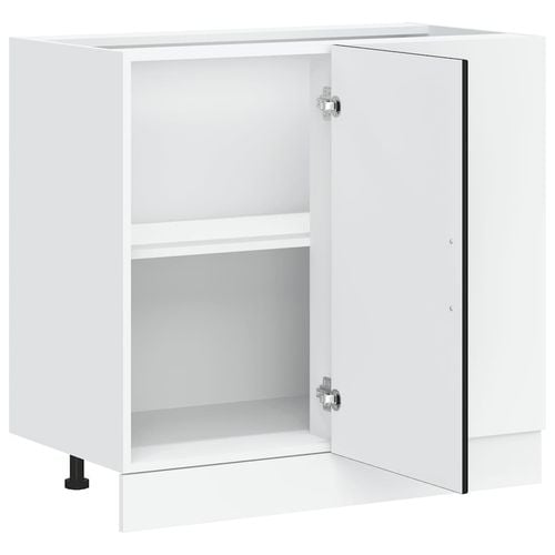 Szafka dolna pod zlew Lyon czarny drewno klejone na Arena.pl