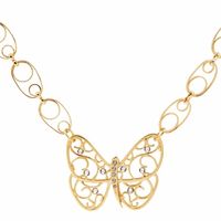 naszyjnik z motylem (c15/waż/12au)