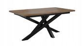 STÓŁ OKRĄGŁY ROZKŁADANY METAL LOFT SALON POKÓJ JADALNIA 140x80+2x40cm