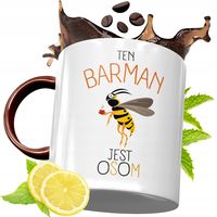 Kubek Bordowy Dla Barmana Na Urodziny Prezent Z Nadrukiem Ze Zdjęciem