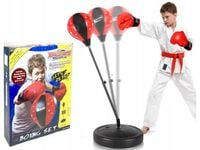 3w1 Zestaw do Boksu Rękawice Bokserskie + Gruszka Statyw Mały Bokser Boks