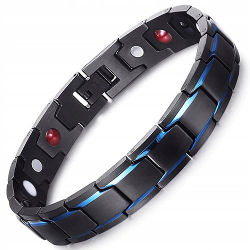 MODNA Bransoletka Magnetyczna Moc Zdrowotna Męska STAL NIERDZEWNA PREMIUM na Arena.pl