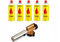 PALNIK gazowy żeliwny w zestawie 5x Kartusz