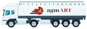 Linijka 15cm ciężarówka Z TWOIM LOGO NAPISEM NADRUKIEM GRAFIKĄ 50 sztuk