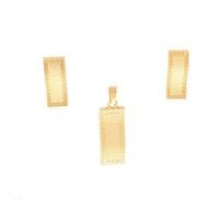 komplet pozłacany z motywem greckim