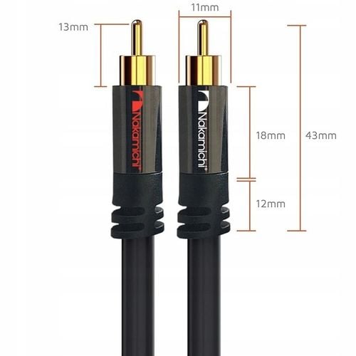 KABEL 2RCA - 2RCA CINCH HQ STEREO OFC NAKAMICHI 1m na Arena.pl