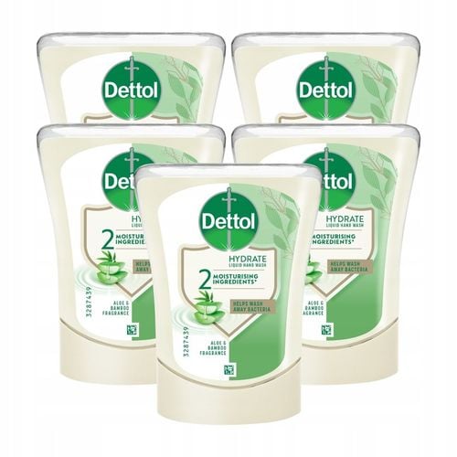 DETTOL Wkład do Aplikatora Mydło w płynie Aloe Vera 5x 250ml na Arena.pl