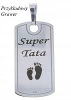 SREBRNY PEŁNY ŁAŃCUSZEK MĘSKI PANCERKA NIEŚMIERTELNIK PR. 925 GRAWER GRATIS