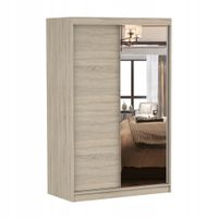 Szafa przesuwna NEOMI 05 120x61 SONOMA/SONOMA+LUSTRO półki PRODUCENT