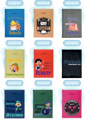 KALENDARZ A5 2026 DZIENNY terminarz z nadrukiem DLA WĘDKARZA PREZENT na Arena.pl