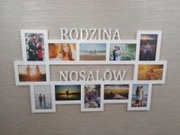 Multirama ramka na zdjęcia Rodzina Nazwisko mdf  12 zdjęć