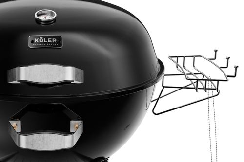 Gril ogrodowy węglowy KOLER EMBER C2 z termometrem duży okrągły popielnik na Arena.pl