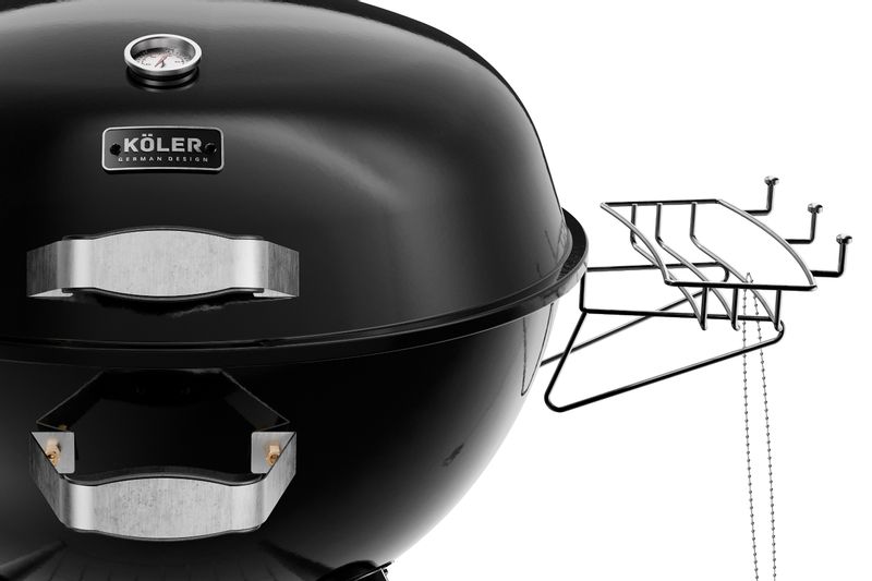 Gril ogrodowy węglowy KOLER EMBER C2 z termometrem duży okrągły popielnik zdjęcie 11