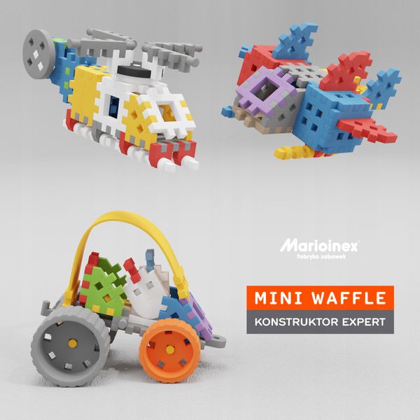 MINI WAFFLE KONSTRUKTOR EXPERT 301EL 3+ MARIOINEX zdjęcie 7